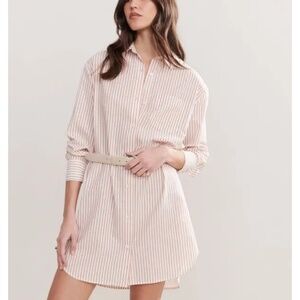 JENNI KAYNE Darling Striped Beach Shirt SOLD-OUT Sz XS NWT $275!!